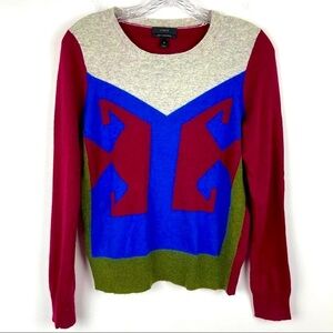 J Crew intarsia sweater